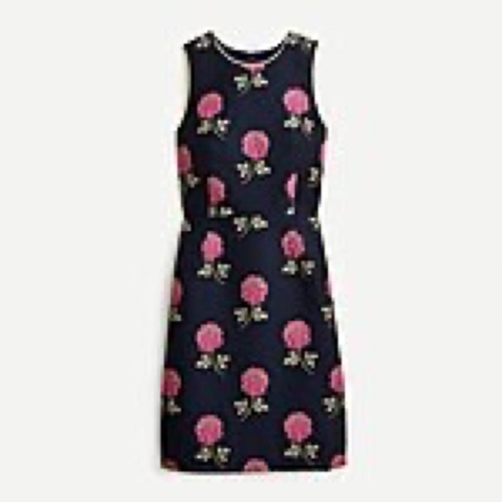 JCrew Jacquard Rose Shift - Size 8 NWT